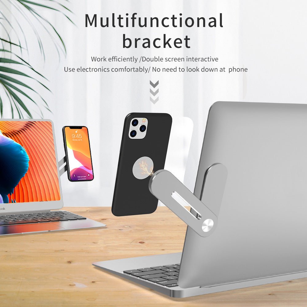 Screen Support Holder Laptop Side Mount Connect Tablet Bracket Multifunctional Bracket Adjustable Cell Phone Holder